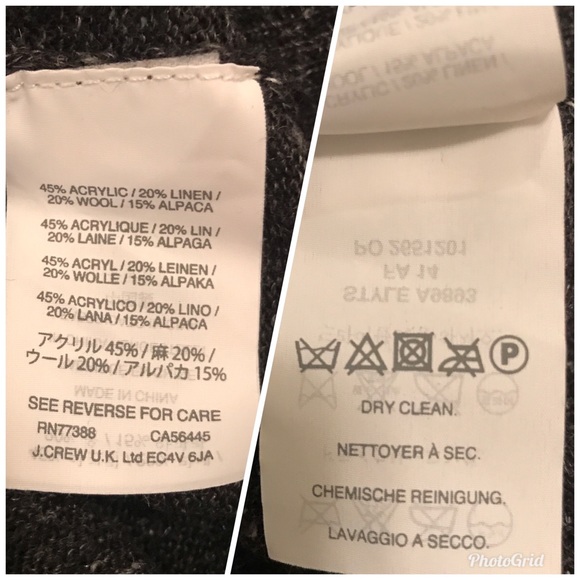 J.Crew Men’s Heathered Coal Sedona Sweater Medium - Picture 7 of 8